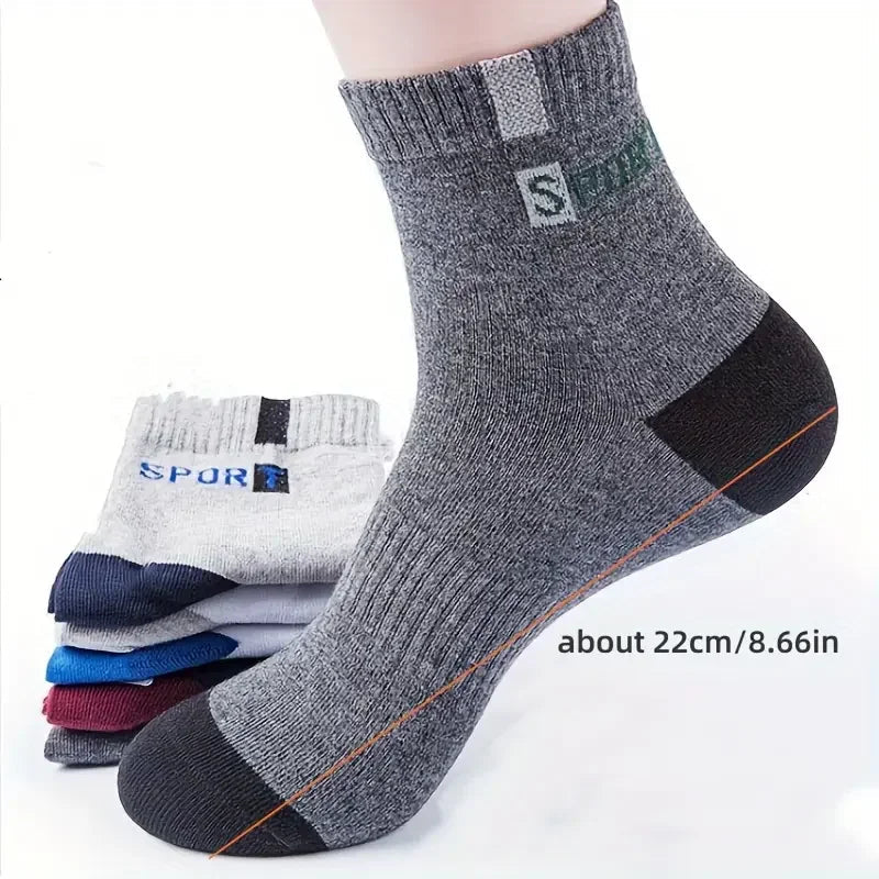 AceStride Mens Cotton Socks - Breathable Soft Running Socks For Everyday Comfort
