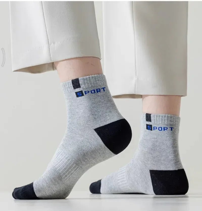 AceStride Mens Cotton Socks - Breathable Soft Running Socks For Everyday Comfort