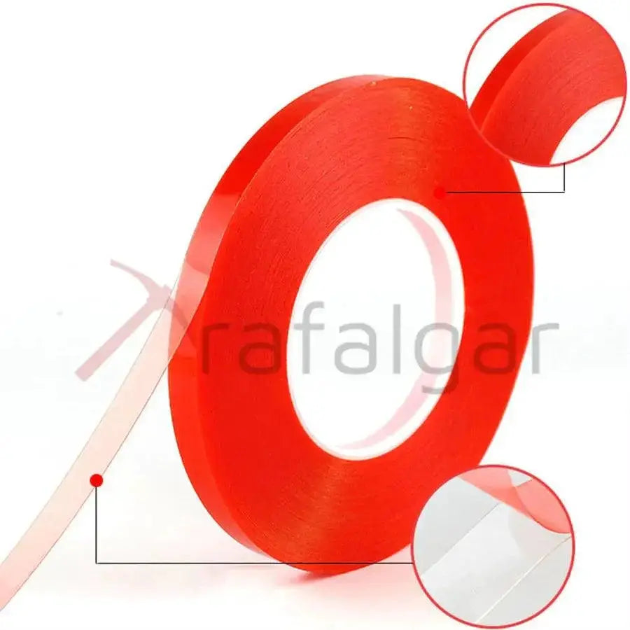 Acrylic Adhesive Red Film Clear Double Sided Tape For Phones