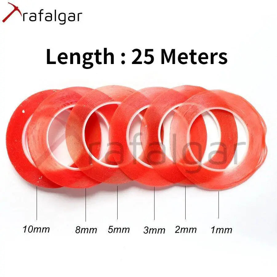 Acrylic Adhesive Red Film Clear Double Sided Tape For Phones
