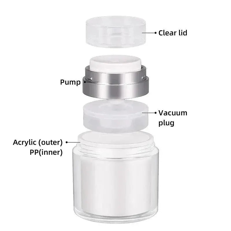 Acrylic Cream Vacuum Bottle Portable Beauty Companion