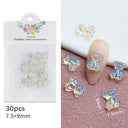 Acrylic Flower Nail Art Set Sparkling Rhinestones Gems Kit