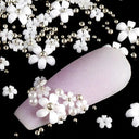 Acrylic Flower Nail Art Set Sparkling Rhinestones Gems Kit