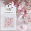 Acrylic Flower Nail Art Set Sparkling Rhinestones Gems Kit