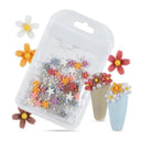 Acrylic Flower Nail Art Set Sparkling Rhinestones Gems Kit