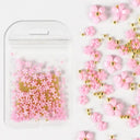 Acrylic Flower Nail Art Set Sparkling Rhinestones Gems Kit