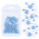 Acrylic Flower Nail Art Set Sparkling Rhinestones Gems Kit