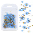 Acrylic Flower Nail Art Set Sparkling Rhinestones Gems Kit
