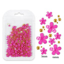 Acrylic Flower Nail Art Set Sparkling Rhinestones Gems Kit