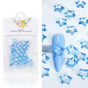 Acrylic Flower Nail Art Set Sparkling Rhinestones Gems Kit