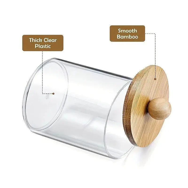 Acrylic Qtip Holder And Makeup Organizer Elegant Storage