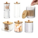 Organized Acrylic Qtip Holder for Makeup