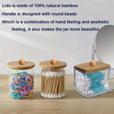 Organized Acrylic Qtip Holder for Makeup