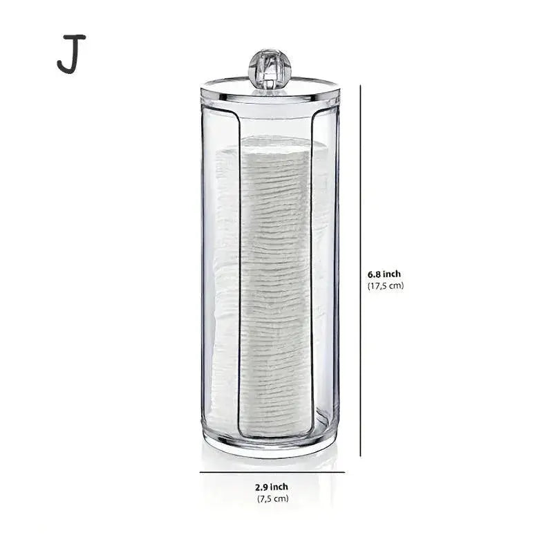 Organized Acrylic Qtip Holder for Makeup — product view 11