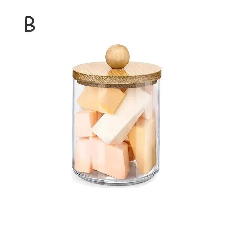 Organized Acrylic Qtip Holder for Makeup — product view 15