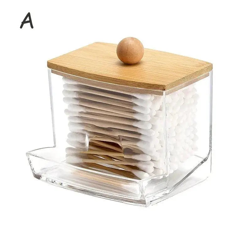 Organized Acrylic Qtip Holder for Makeup — product view 14
