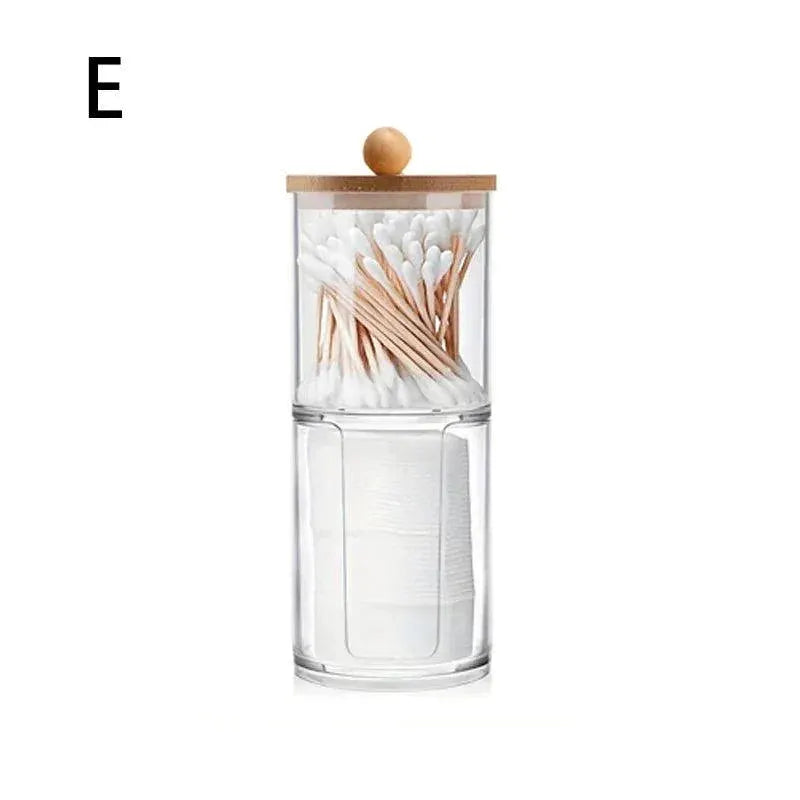Acrylic Qtip Holder And Makeup Organizer Elegant Storage