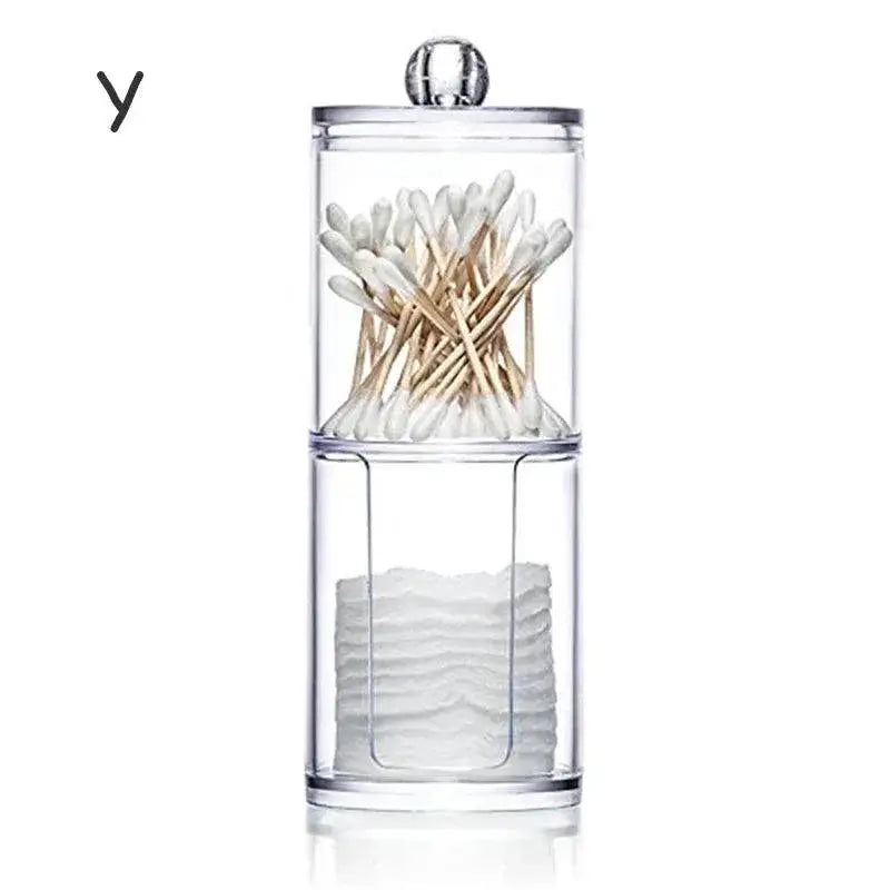 Organized Acrylic Qtip Holder for Makeup — product view 10