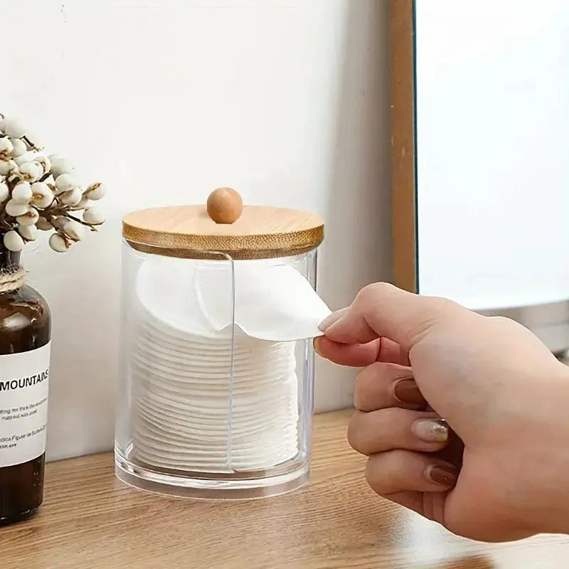 Acrylic Qtip Holder And Makeup Organizer Elegant Storage