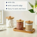 Organized Acrylic Qtip Holder for Makeup