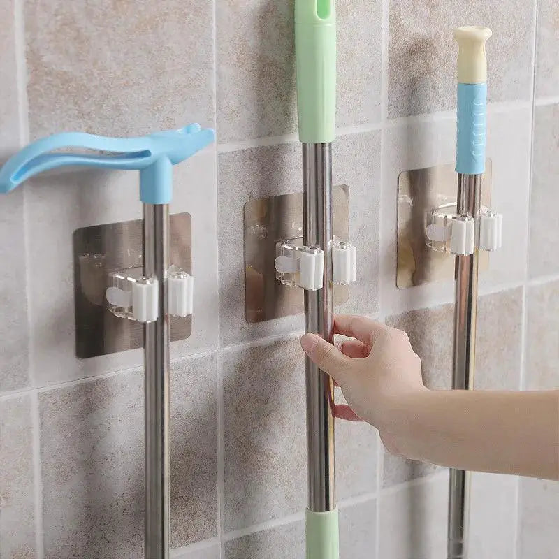 Adhesive Wall Hooks for Kitchen and Bathroom Organization