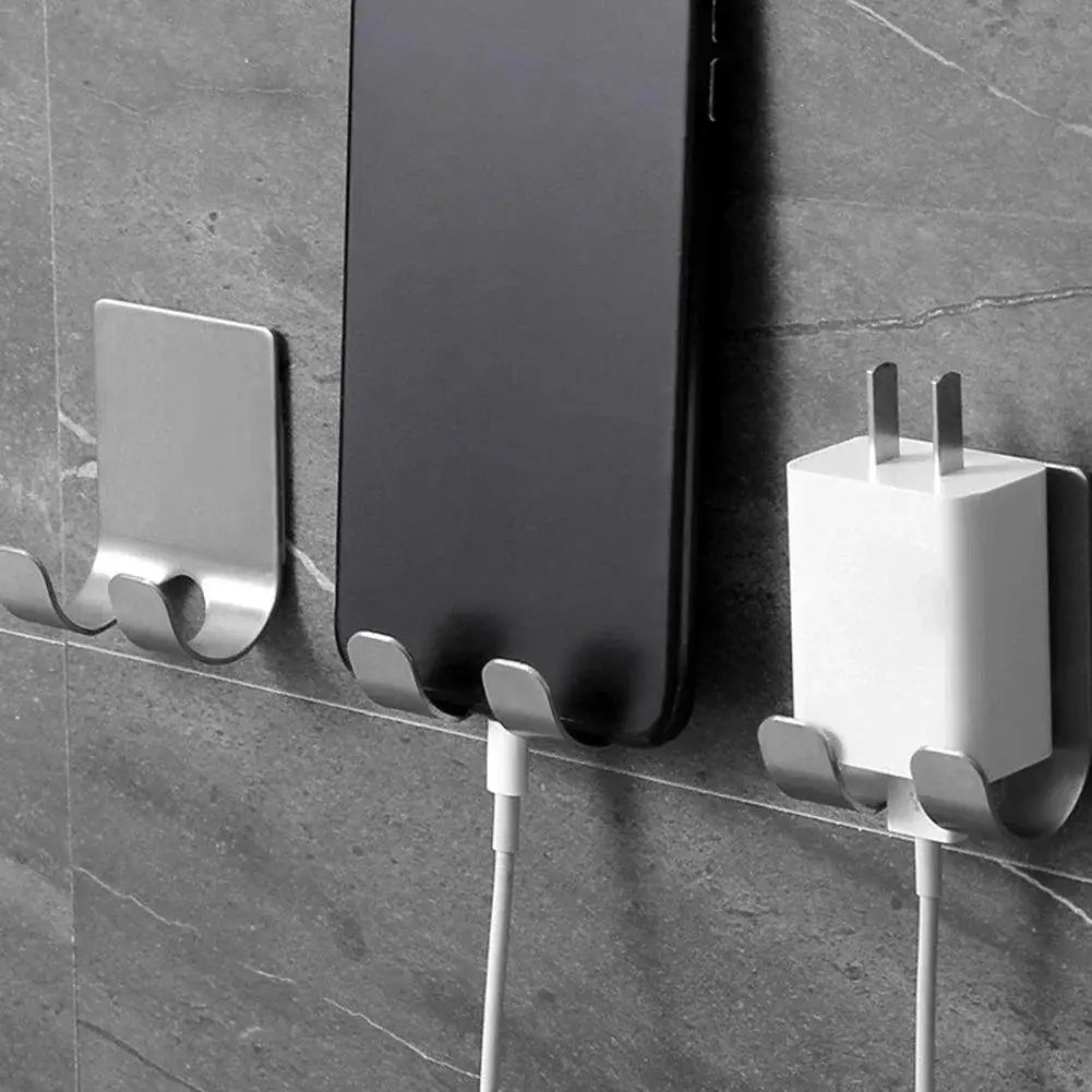 Adhesive Razor Hook Versatile Waterproof Bathroom Storage