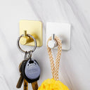 Adhesive Wall Hooks: Bathroom Coat Towel Hanger