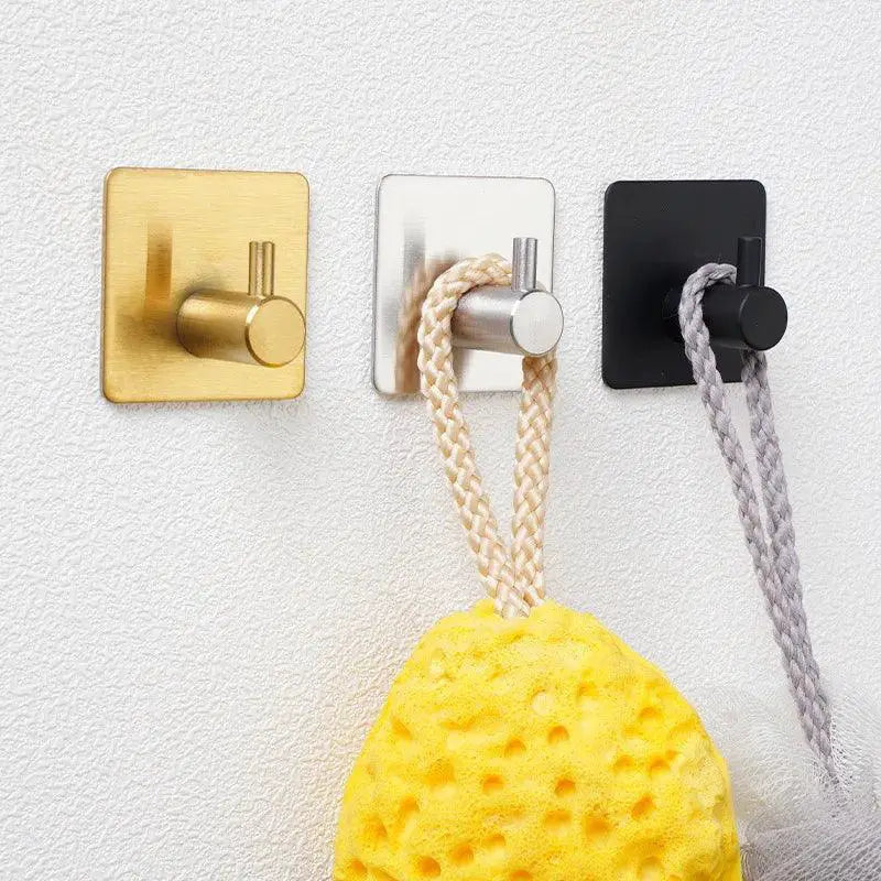 Adhesive Wall Hooks Stylish Bathroom Coat Towel Hanger