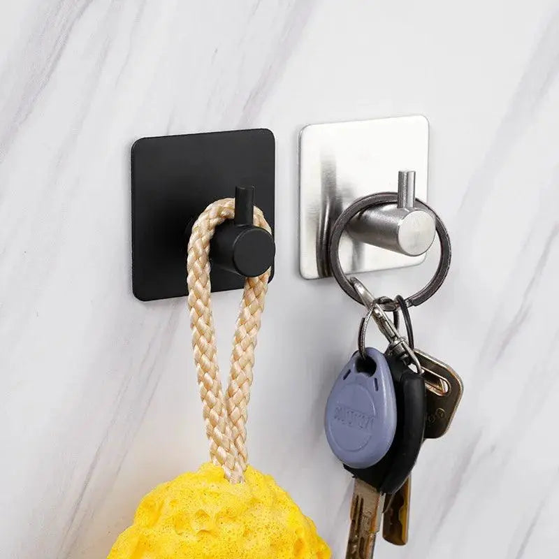 Adhesive Wall Hooks Stylish Bathroom Coat Towel Hanger