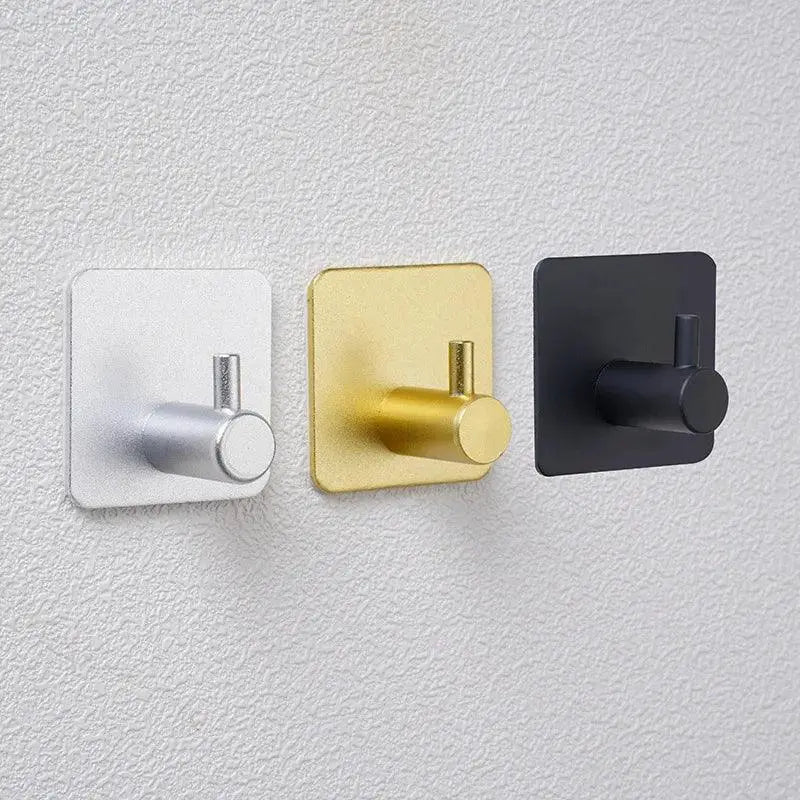 Adhesive Wall Hooks Stylish Bathroom Coat Towel Hanger