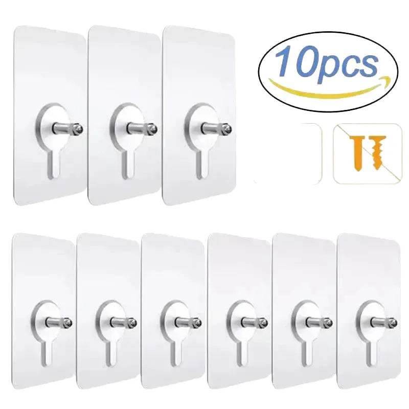 Space-Saving Wall Hooks for Home Storage — product view 1