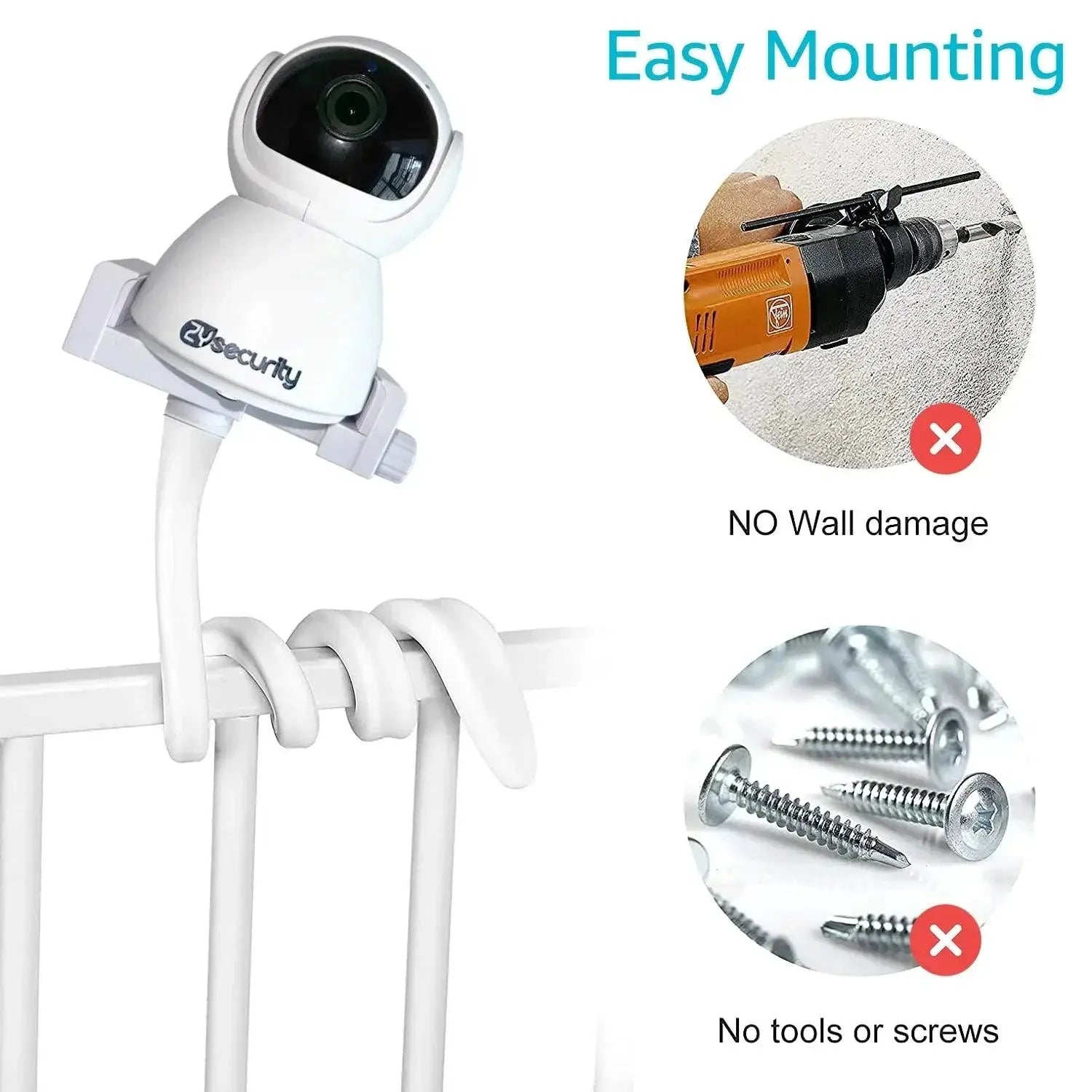 Adjustable Baby Monitor Mount Flexible Camera Stand