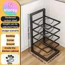 Space Saving Pot Rack for Small Kitchens