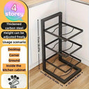 Space Saving Pot Rack for Small Kitchens