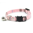Adjustable Cat Collar with Bell Cotton Security Snap