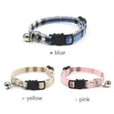 Adjustable Cat Collar with Bell Cotton Security Snap