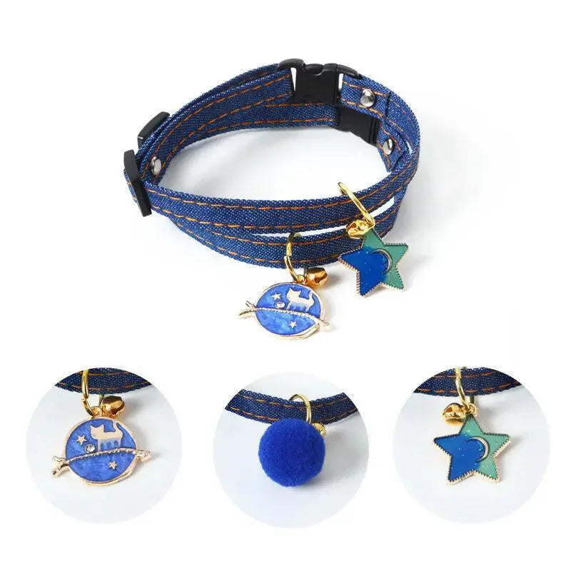 Adjustable Kitten Collar With Bell Cute Cat Accessories