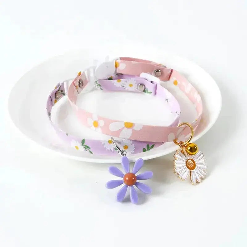 Adjustable Kitten Collar With Bell Cute Cat Accessories