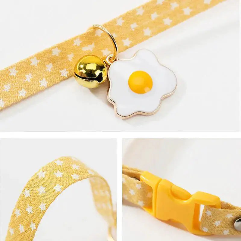 Adjustable Kitten Collar With Bell Cute Cat Accessories