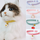 Adjustable Cute Kitten Collar with Bell - Stylish Cat Accessories