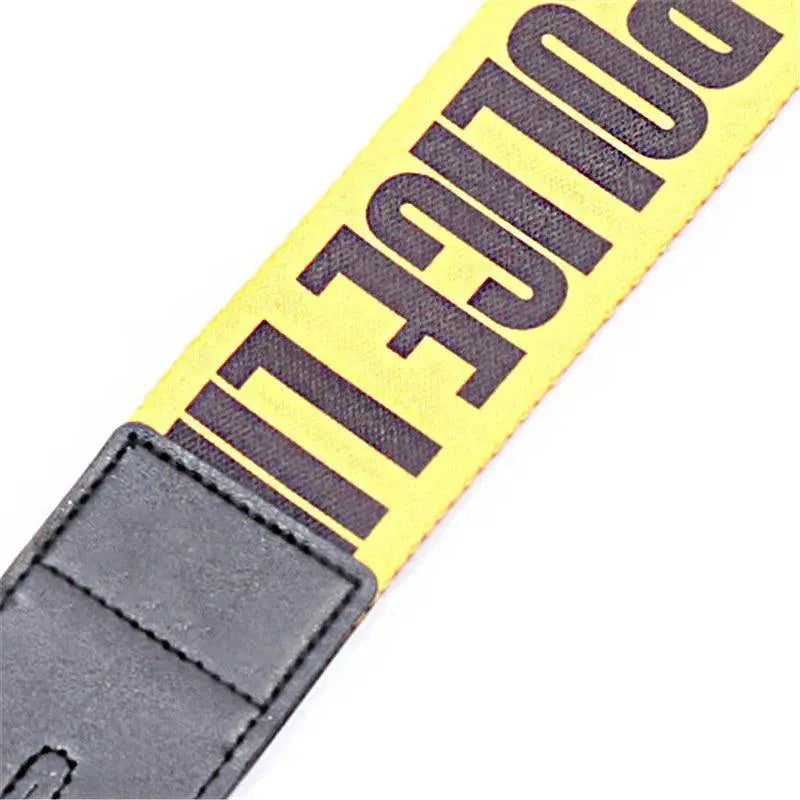 Adjustable Yellow Guitar Strap Belt For Electric Bass