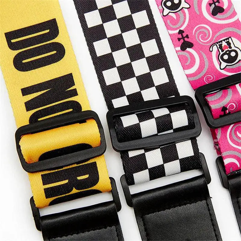 Adjustable Yellow Guitar Strap Belt For Electric Bass