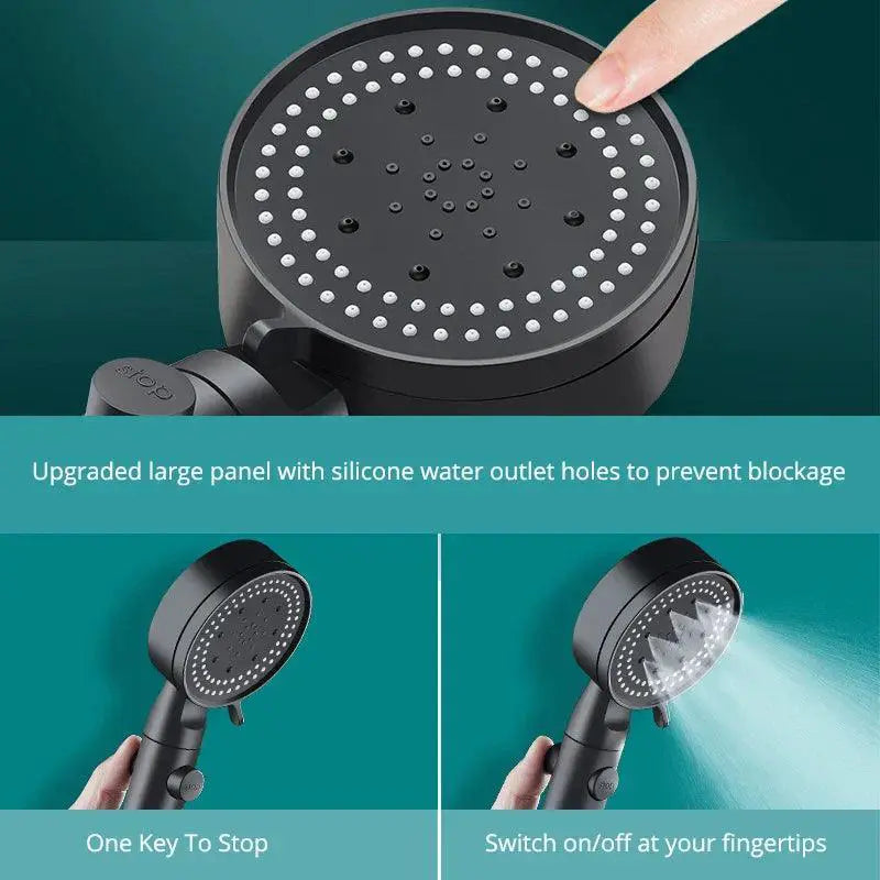 Adjustable High Pressure Shower Head to Elevate Showers