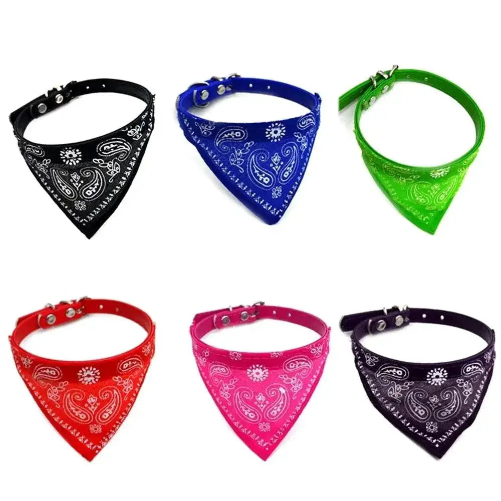 Adjustable Scarf Bandana Collar for Small Dogs and Kittens