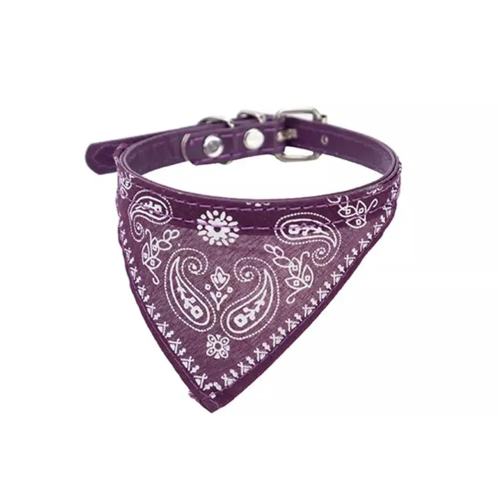 Adjustable Scarf Bandana Collar for Small Dogs and Kittens