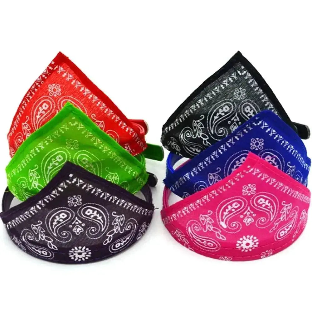 Adjustable Scarf Bandana Collar for Small Dogs and Kittens