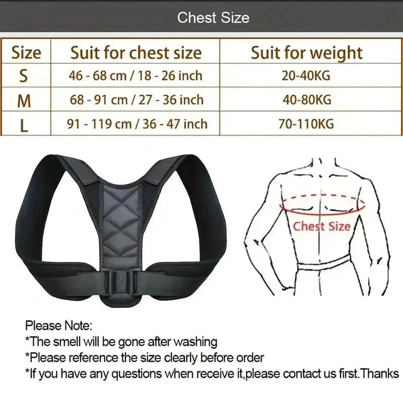 Adjustable Posture Corrector Brace for Ultimate Support