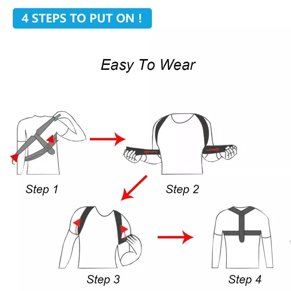 Adjustable Posture Corrector Brace for Ultimate Support