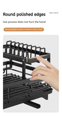 2-Tier Dish Drying Rack for Home Kitchen
