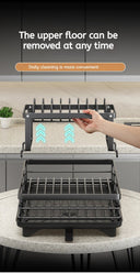 2-Tier Dish Drying Rack for Home Kitchen